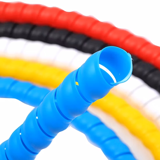 Envoltura de manguera hidráulica en espiral flexible de PP/PE